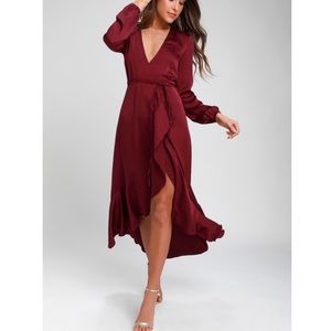 Wayf Maxi Wrap Dress